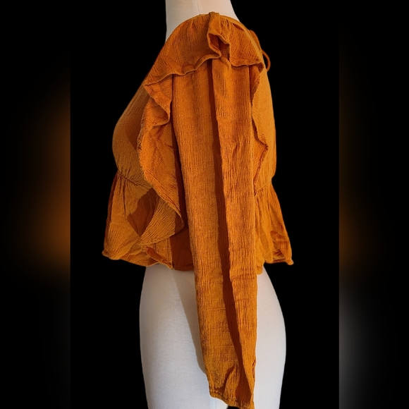 Le Lis size S burnt orange top - Picture 4 of 8